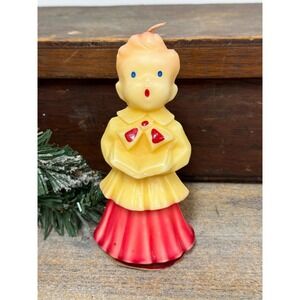 Vintage Gurley Choir Boy Candle - Unburned Christmas Decor (5.75")